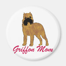 Mamá de Bruselas Griffon Imán De Nevera
