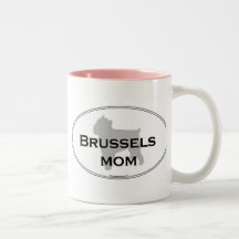 Mamá de Bruselas Griffon Taza