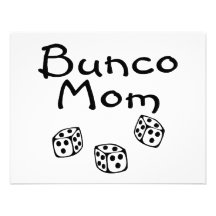 Mamá de Bunco Invitacion Personal