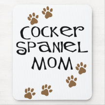 Mamá de cocker spaniel para las mamáes del perro alfombrillas de raton