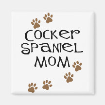 Mamá de cocker spaniel para las mamáes del perro iman de nevera