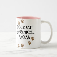 Mamá de cocker spaniel para las mamáes del perro tazas