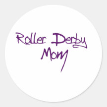 mamá de derby pegatina redonda