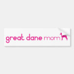 Mamá de great dane etiqueta de parachoque