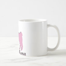 Mamá de la llama tazas de café