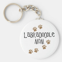 Mamá de Labradoodle Llaveros
