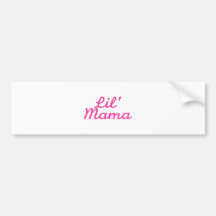 Mamá de Lil Pegatina De Parachoque