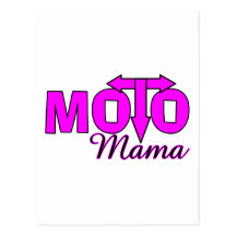 Mamá de Moto Tarjeta Postal