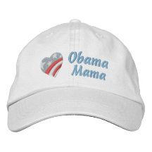 Mamá de Obama Gorro Bordado