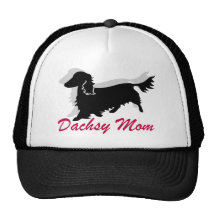 Mamá de pelo largo del Dachshund Gorras De Camionero
