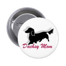 Mamá de pelo largo del Dachshund Pins