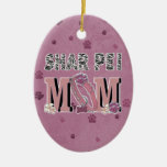 MAMÁ de Shar Pei Ornamento Para Arbol De Navidad