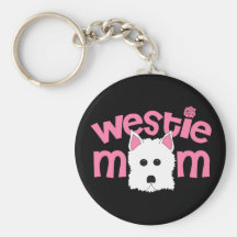 Mamá de Westie Llaveros Personalizados