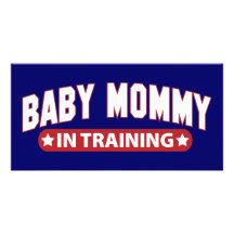 Mamá del bebé en el entrenamiento tarjeta personal con foto