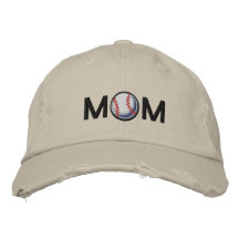 Mamá del béisbol gorra de béisbol bordada
