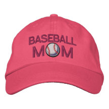 Mamá del béisbol gorra de béisbol bordada