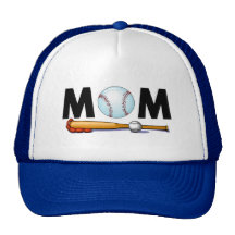 Mamá del béisbol gorros bordados