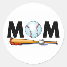 Mamá del béisbol pegatina