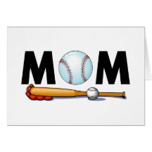 Mamá del béisbol tarjetas