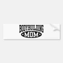 Mamá del Bodybuilding Pegatina De Parachoque