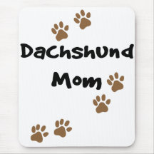 Mamá del Dachshund Alfombrillas De Ratones