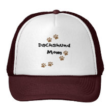 Mamá del Dachshund Gorro De Camionero