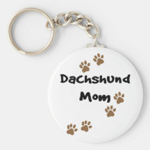 Mamá del Dachshund Llaveros