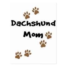 Mamá del Dachshund Tarjeta Postal