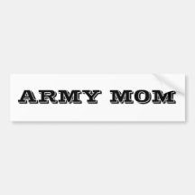 Mamá del ejército de la pegatina para el parachoqu etiqueta de parachoque