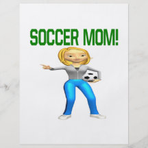 Mamá del fútbol flyer personalizado
