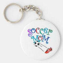 Mamá del fútbol llavero