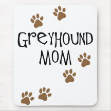 Mamá del galgo tapetes de ratones