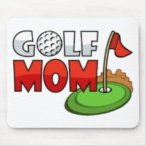 Mamá del golf alfombrillas de raton 