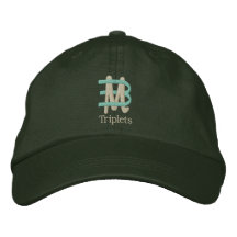 Mamá del gorra de los tríos [3-Drk] Gorras Bordadas