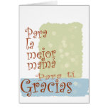 Mamá del mejor del La. Tarjeta de felicitación