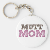 Mamá del Mutt Llavero Personalizado