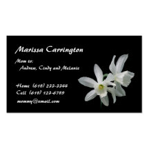 Mamá del narciso tarjetas de visita