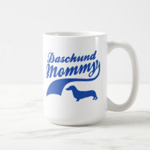 Mamá del pastor del Dachshund Taza De Café