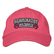 Mamá del Schnauzer Gorra Bordada