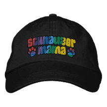 Mamá del Schnauzer Gorra De Béisbol