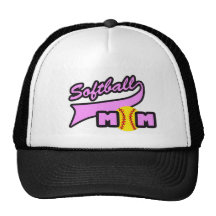 Mamá del softball gorras