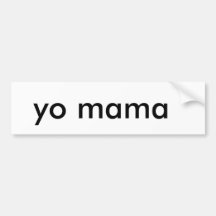 mamá del yo pegatina de parachoque