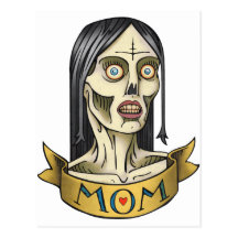 Mamá del zombi tarjeta postal