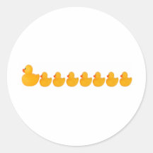 Mama Duck and duckies Sticker