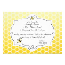 Mamá dulce a la abeja invitaciones