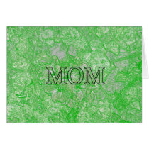 Mamá en follaje verde tarjetas