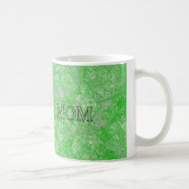 "Mamá" en follaje verde tazas