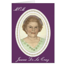 MAMÁ en la conmemoración - personalizar Felicitación