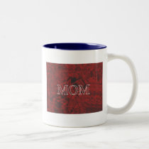 "Mamá" en la impresión roja tazas
