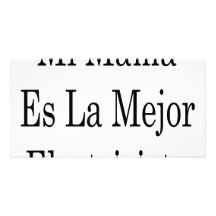 Mamá Es La Mejor Electricista del MI Tarjeta Fotografica Personalizada